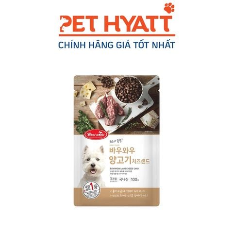  Viên Thức Ăn Cho Chó Vị Phô Mai Thịt Cừu BOWWOW Lamb Cheese Sand 