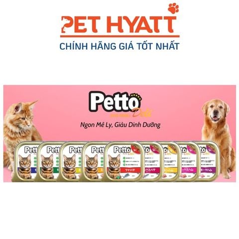 Pate Cho Mèo PETTO Nhiều Vị 