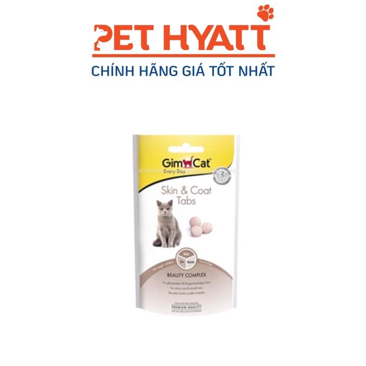 Bánh Thưởng Cho Mèo Giúp Mượt Lông Chắc Móng GIMCAT Skin & Coat Tabs