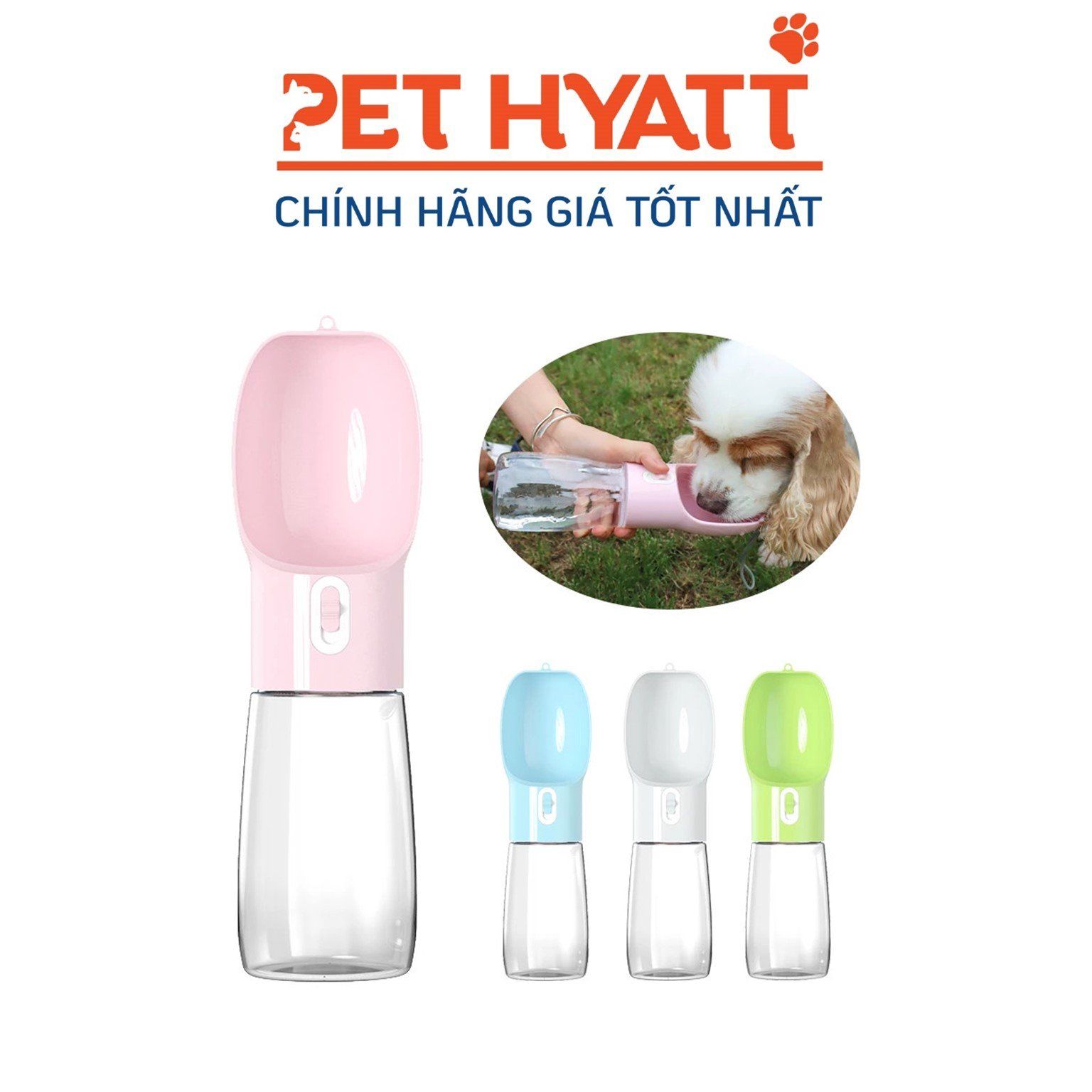 Bình Nước Du Lịch Tự Động Cho Thú Cưng 400ml