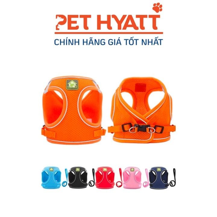 Yếm Kèm Dây Dắt Tag Ngực Ngôi Nhà Love Has Support Cho Thú Cưng