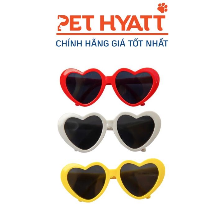 Phụ Kiện Chụp Hình Kính Râm Hình Trái Tim Cho Thú Cưng