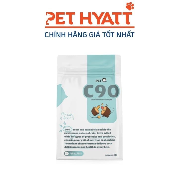 Thức Ăn Hạt PETQ Churro C90 Dành Cho Mèo Mọi Lứa Tuổi