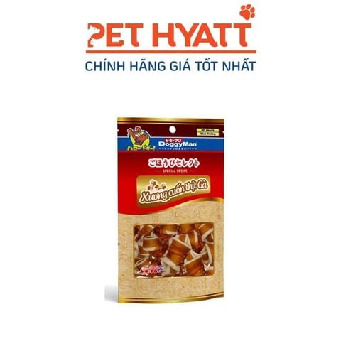  Bánh Thưởng Hình Xương Cuốn DOGGYMAN Vị Gà 