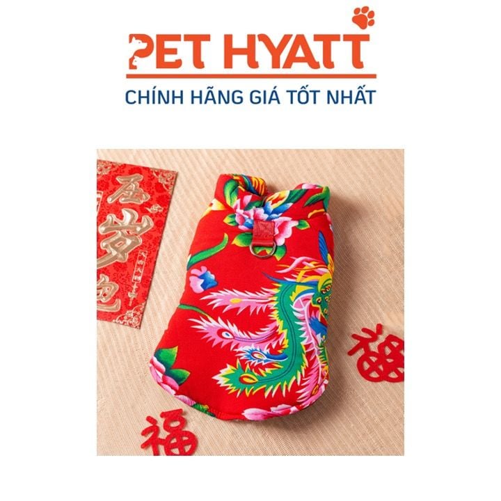 Áo Đỏ Trendy Hoạ Tiết Hình Hoa & Chim Phượng