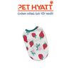 Áo Thun Sát Nách Viền Xanh Hình Dâu Cho Thú Cưng