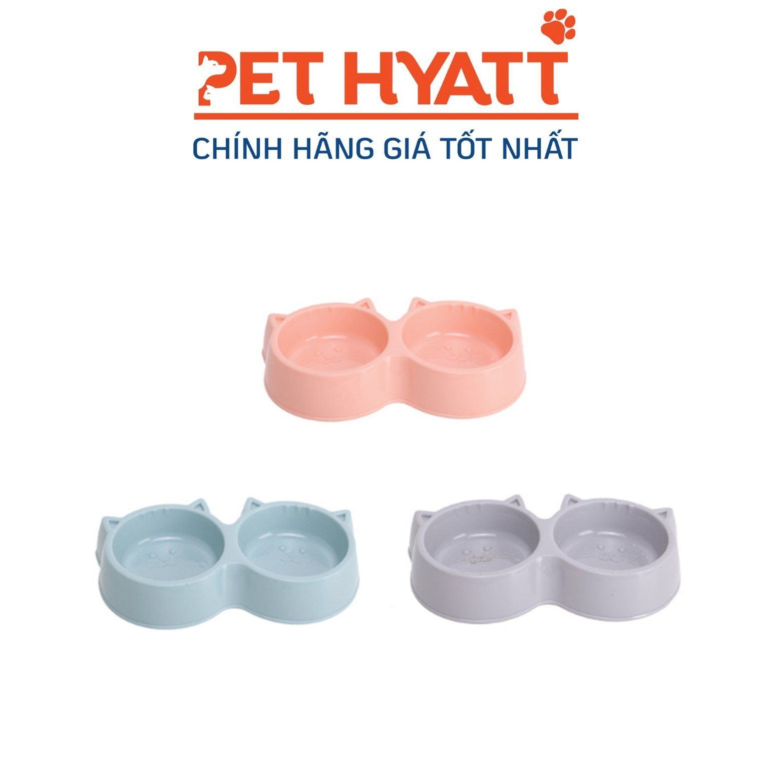 Bát Ăn Mèo Đôi Chống Trượt Cho Thú Cưng