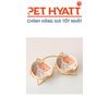 Bát Ăn Khung Đôi Kèm Chén Sứ Hình Animal Cho Thú Cưng