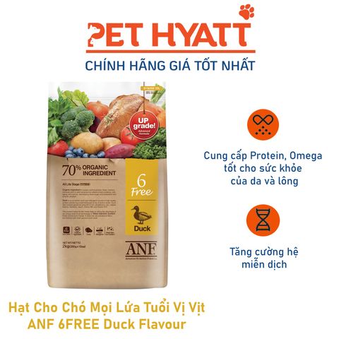  Hạt Cho Chó Mọi Lứa Tuổi Vị Vịt ANF 6FREE Duck Flavour 