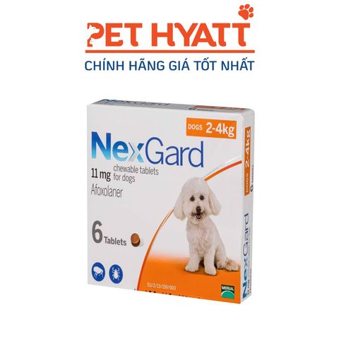  Thuốc Phòng Và Trị Ve & Bọ Chết NEXGARD Trên Chó 2-4KG 