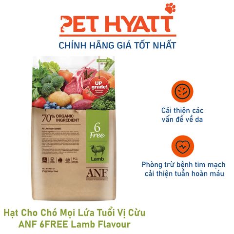  Hạt Cho Chó Mọi Lứa Tuổi Vị Cừu ANF 6FREE Lamb Flavour 