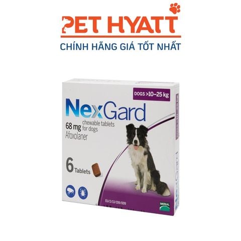  Thuốc Phòng Và Trị Ve & Bọ Chét NEXGARD Trên Chó 10-25KG 