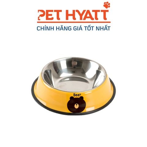  Bát Ăn Inox Hoạ Tiết Hoạt Hình Cho Thú Cưng 