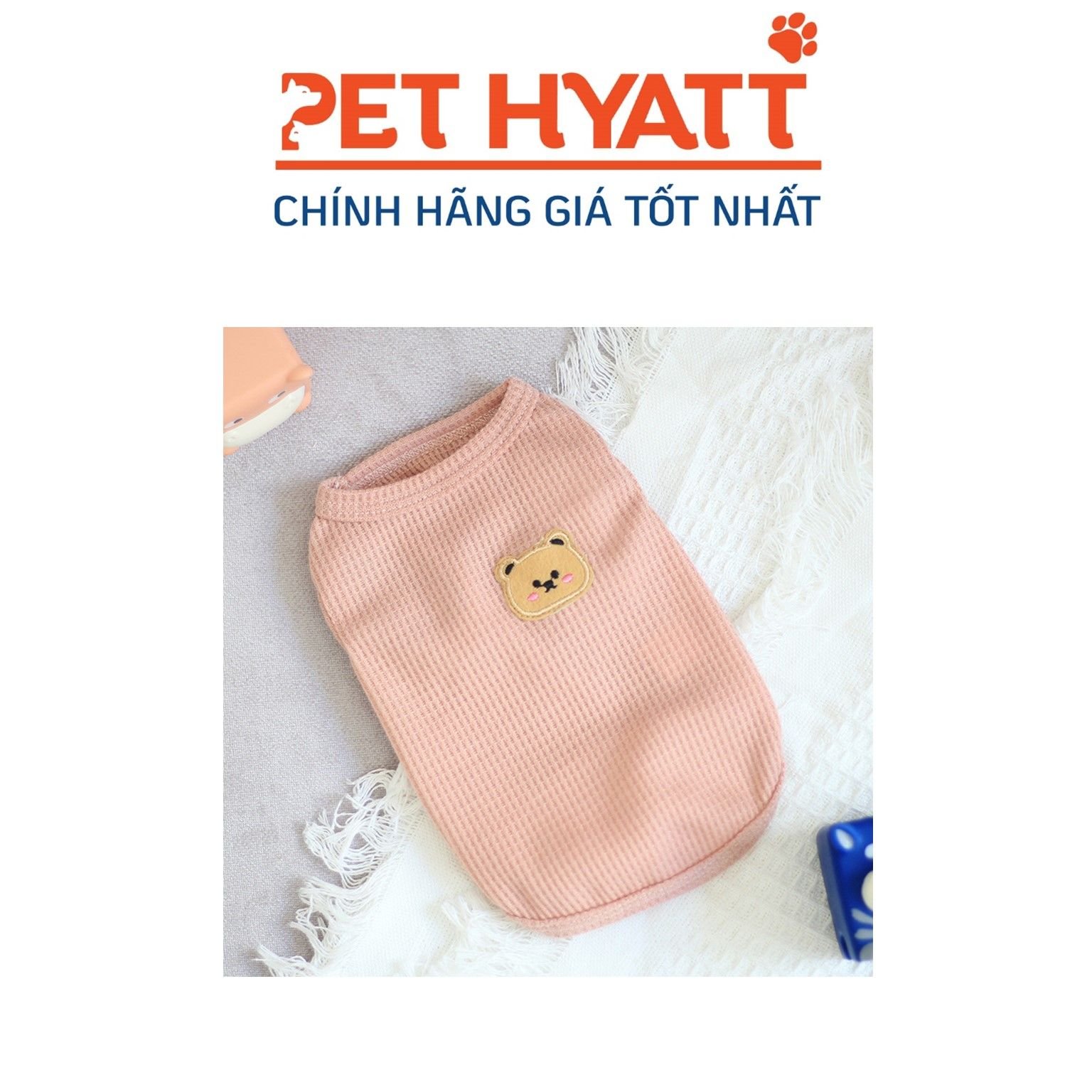 Áo Giả Len Tag Ngực Gấu Cho Thú Cưng