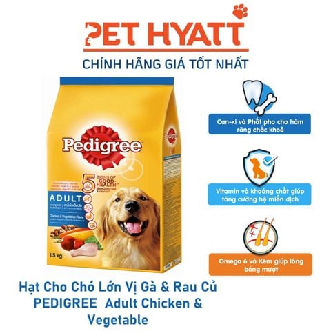  Hạt Cho Chó Lớn Vị Gà & Rau Củ PEDIGREE  Adult Chicken & Vegetable 