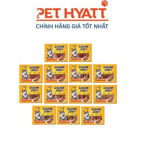  Bánh Thưởng Cho Chó PET8 SASAMI JERKY Nhiều Vị 320g 