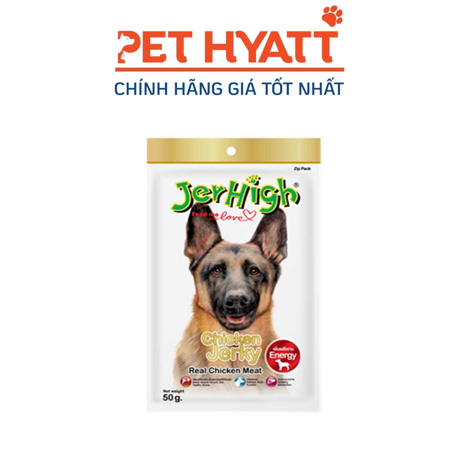Bánh Thưởng Cho Chó Vị Thịt Gà JERHIGH Chicken Jerky