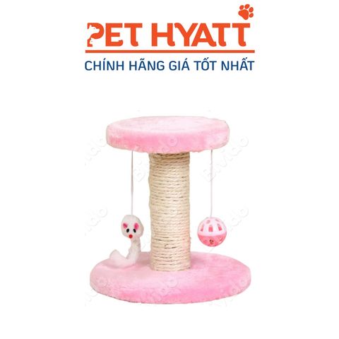  Cattree Hồng Kèm Chuông & Chuột Cho Mèo 