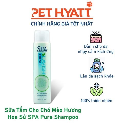  Sữa Tắm Cho Chó Mèo Hương Dưa Leo SPA Fresh Shampoo 