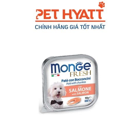  Pate Cho Chó Vị Cá Hồi MONGE Salmon 