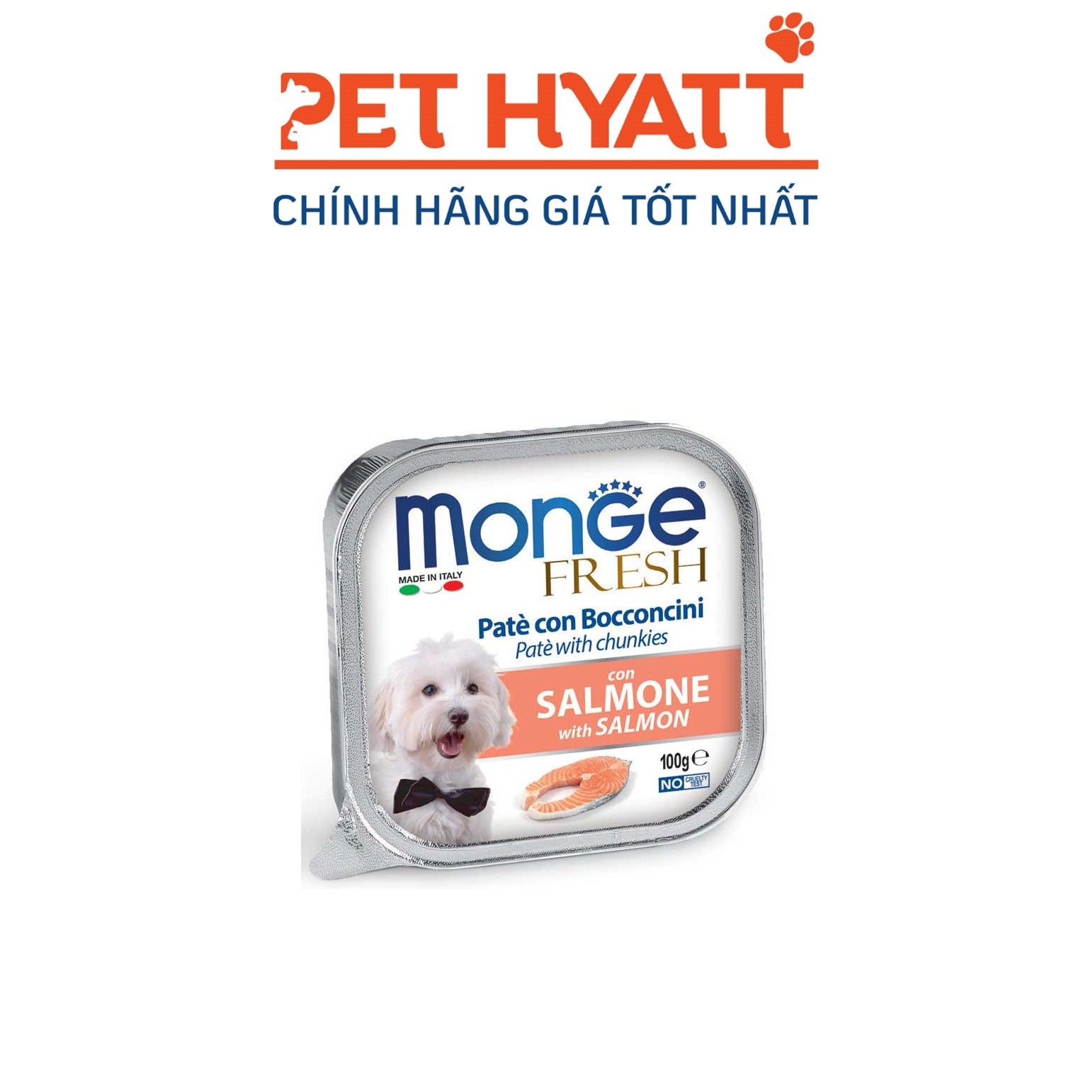 Pate Cho Chó Vị Cá Hồi MONGE Salmon