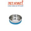 Bát Ăn Inox Đế Nhựa Chống Trượt Cho Thú Cưng