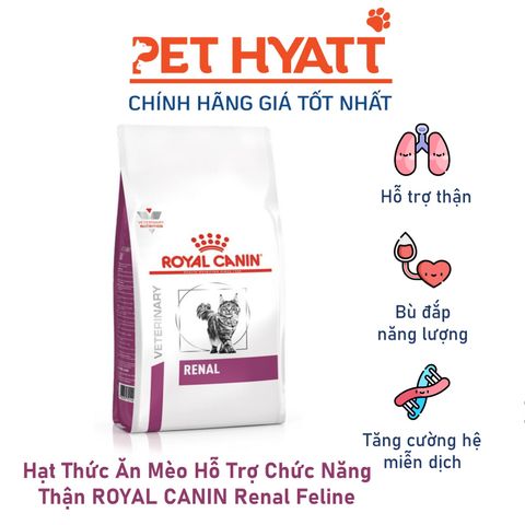  Hạt Thức Ăn Mèo Hỗ Trợ Chức Năng Thận ROYAL CANIN Renal Feline 2kg 