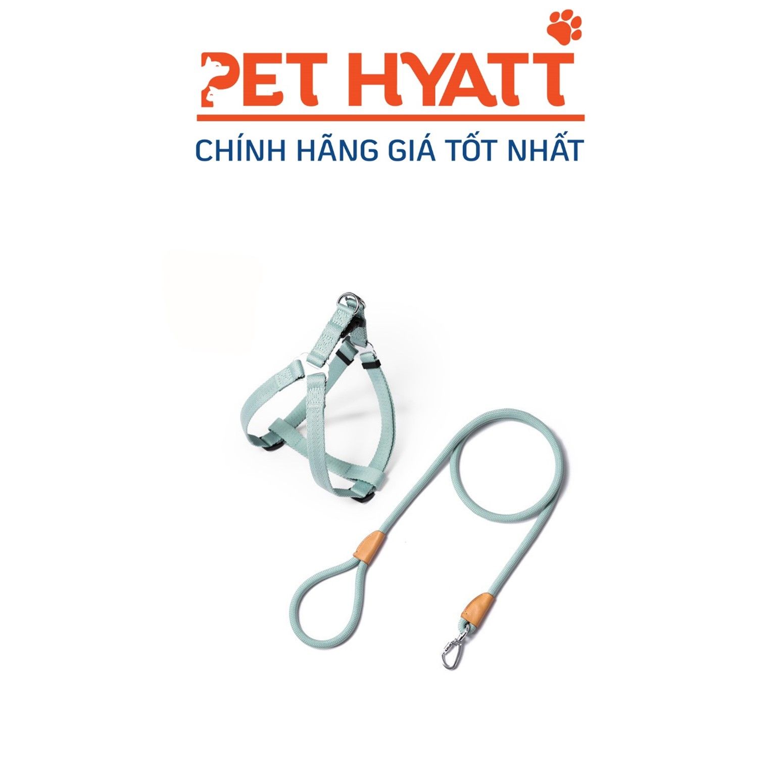 Dây Dắt Kèm Yếm Sợi Nilong Cao Cấp M-PET Cho Thú Cưng