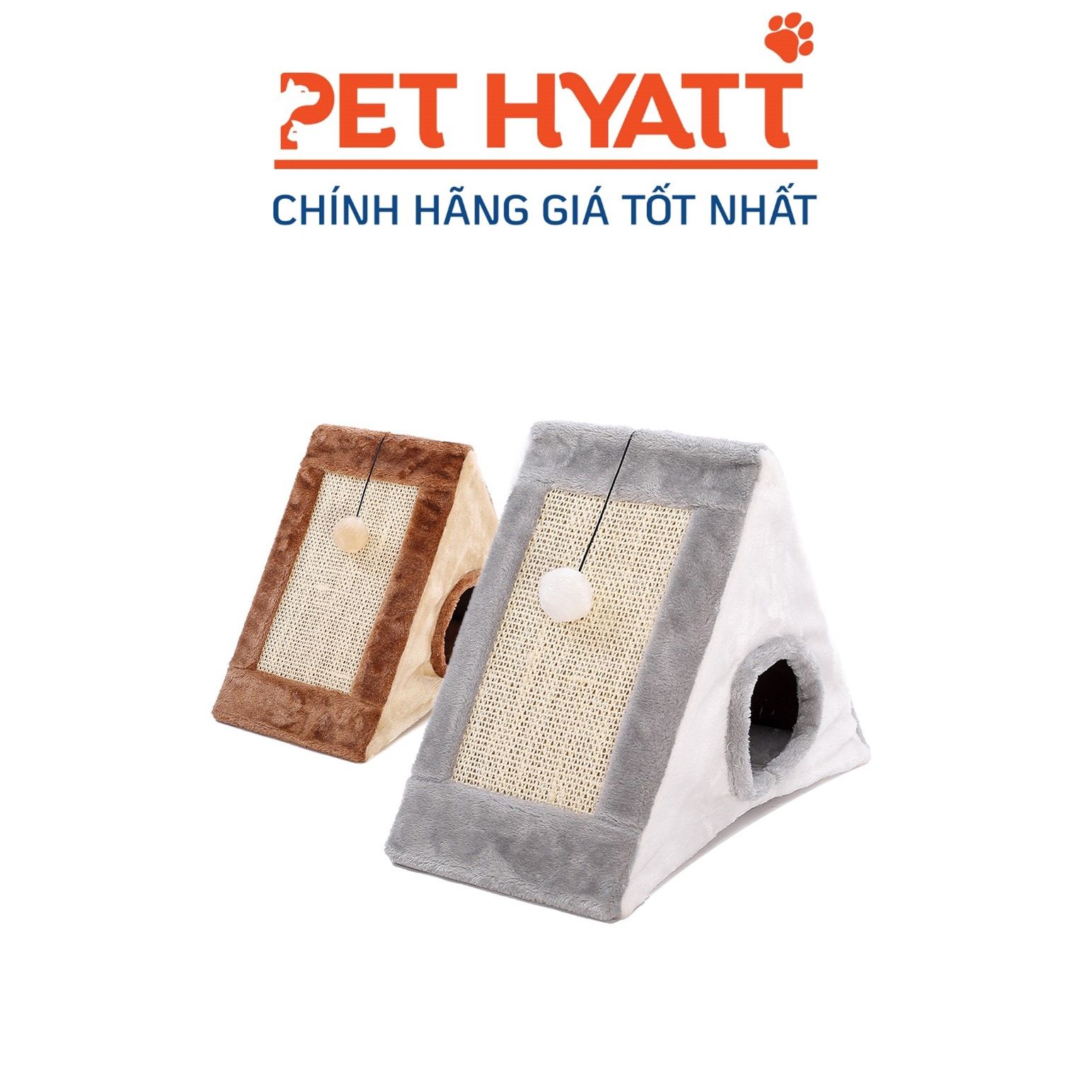 Bàn Cào Móng Hình Tam Giác Lớn Cho Mèo