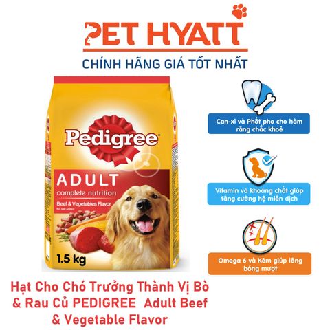  Hạt Cho Chó Trưởng Thành Vị Bò & Rau Củ PEDIGREE  Adult Beef & Vegetable Flavor 