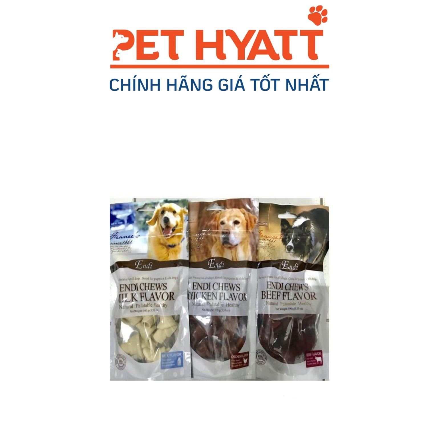 Xương Gặm Cho Chó ENDI Nhiều Vị