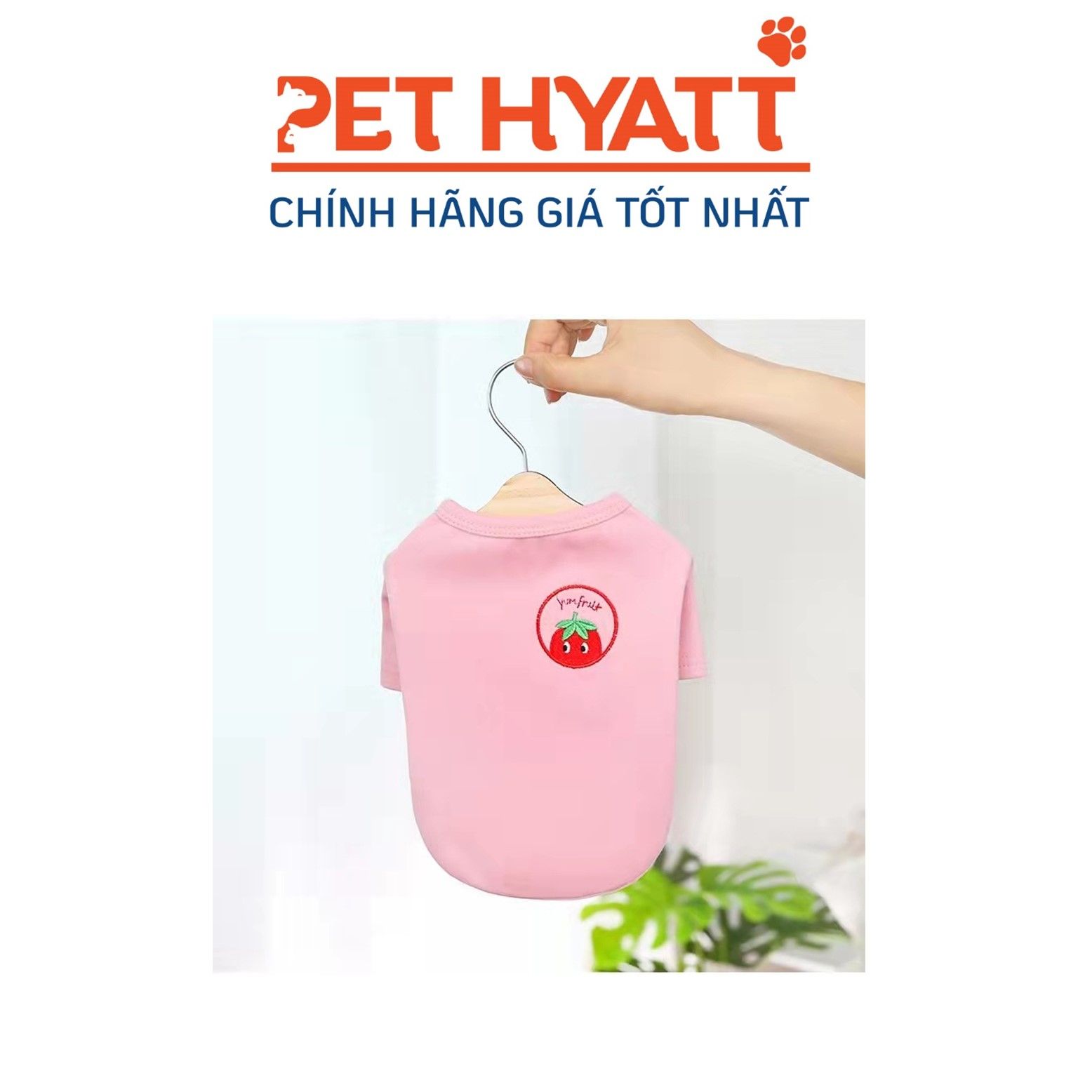 Áo Thun Tag Ngực Trái Cây Cho Thú Cưng