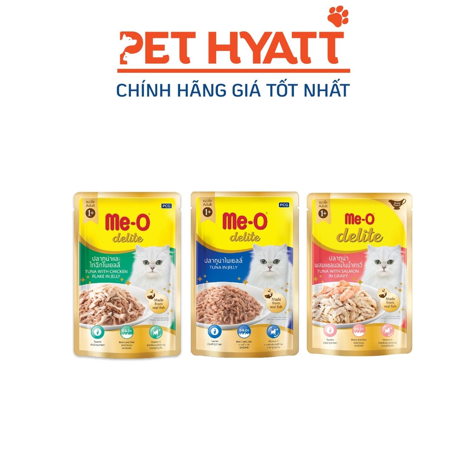 Pate Cho Mèo Nhiều Vị ME-O Delite