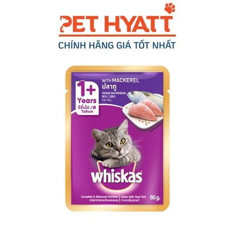  Pate Cho Mèo Vị Cá Thu WHISKAS Mackerel 