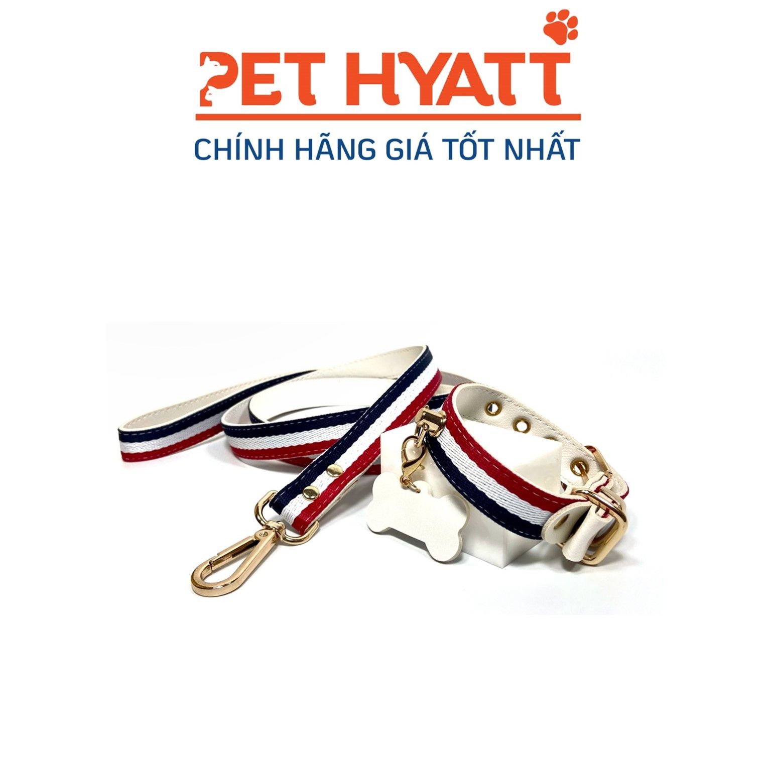 Dây Dắt Kèm Vòng Cổ Tommy Cho Thú Cưng