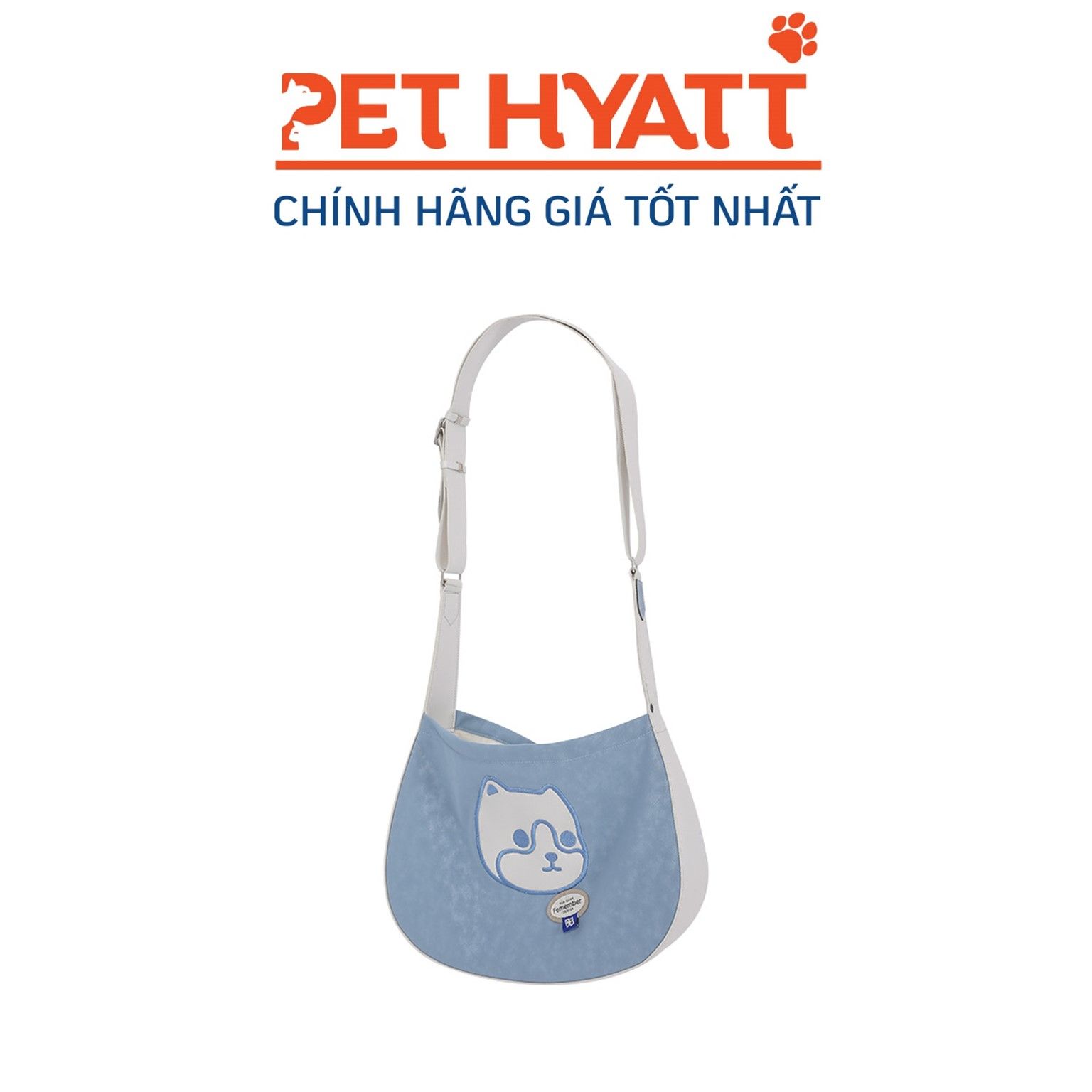 Túi Xách Đầu Cún Da Xanh Cho Thú Cưng