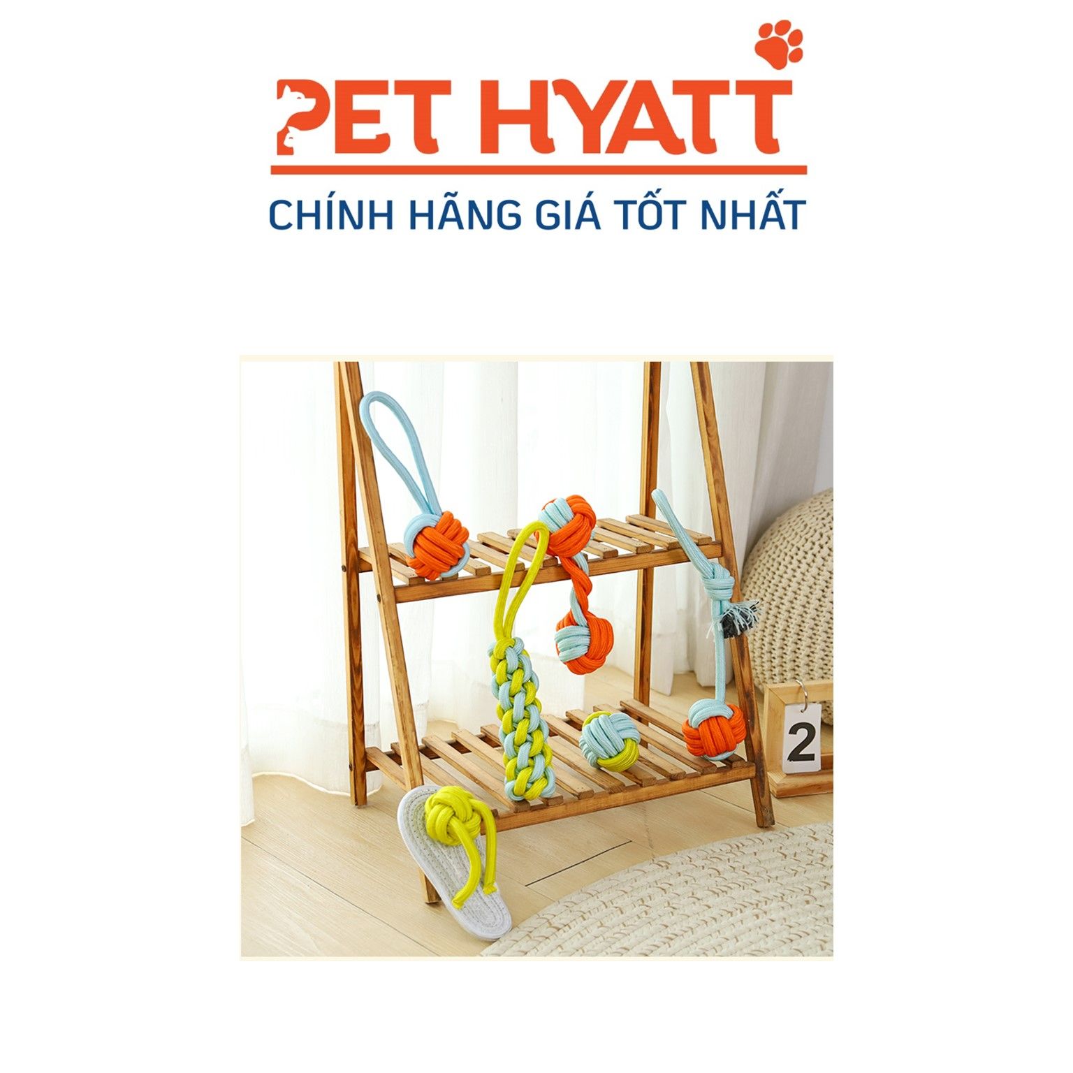 Đồ Chơi Dây Thừng Đủ Hình Màu Bắt Mắt Cho Thú Cưng