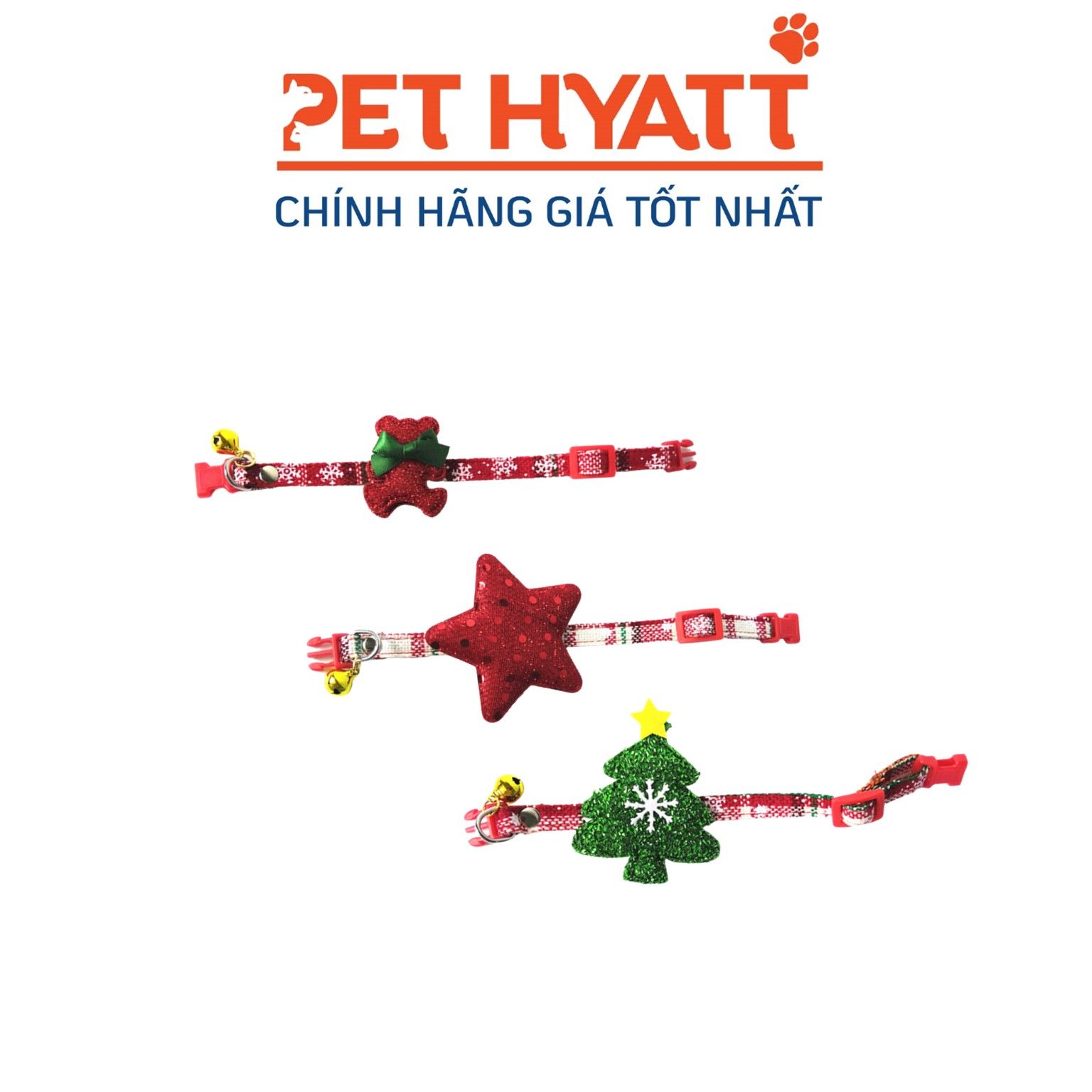Vòng Cổ Hoạ Tiết Giáng Sinh Cho Thú Cưng