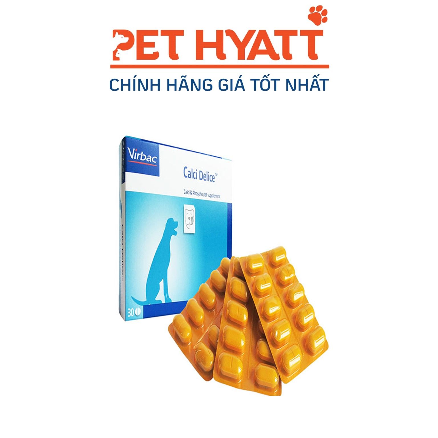 Viên Bổ Sung Canxi Cho Chó VIRBAC  Calci Delice
