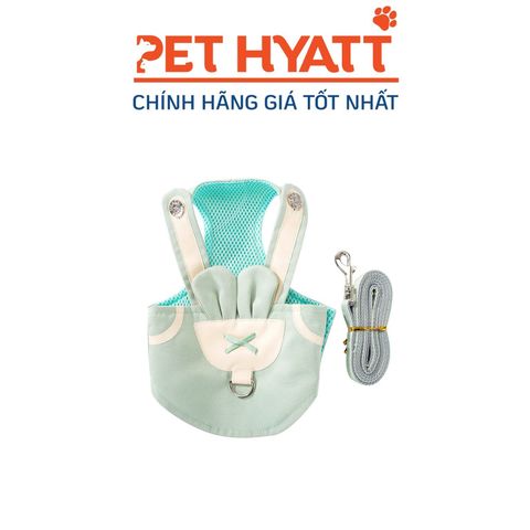  Yếm Xanh Kèm Dây Dắt Cho Thú Cưng 