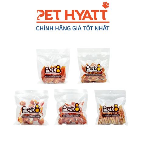  Bánh Thưởng Cho Chó PET8 Nhiều Vị 370g 