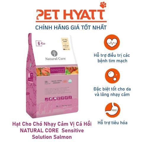  Hạt Cho Chó Nhạy Cảm Vị Cá Hồi NATURAL CORE  Sensitive Solution Salmon 