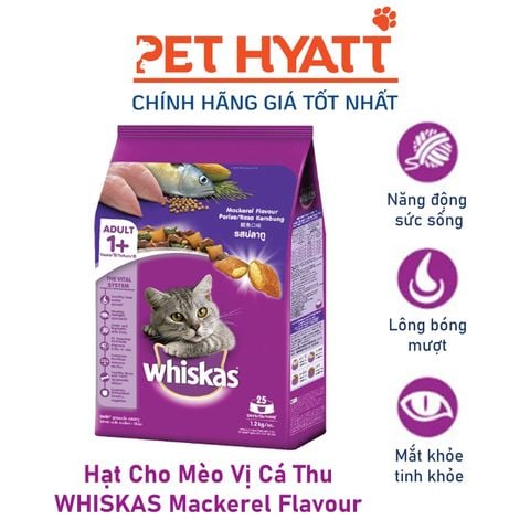  Hạt Cho Mèo Vị Cá Thu WHISKAS Mackerel Flavour 