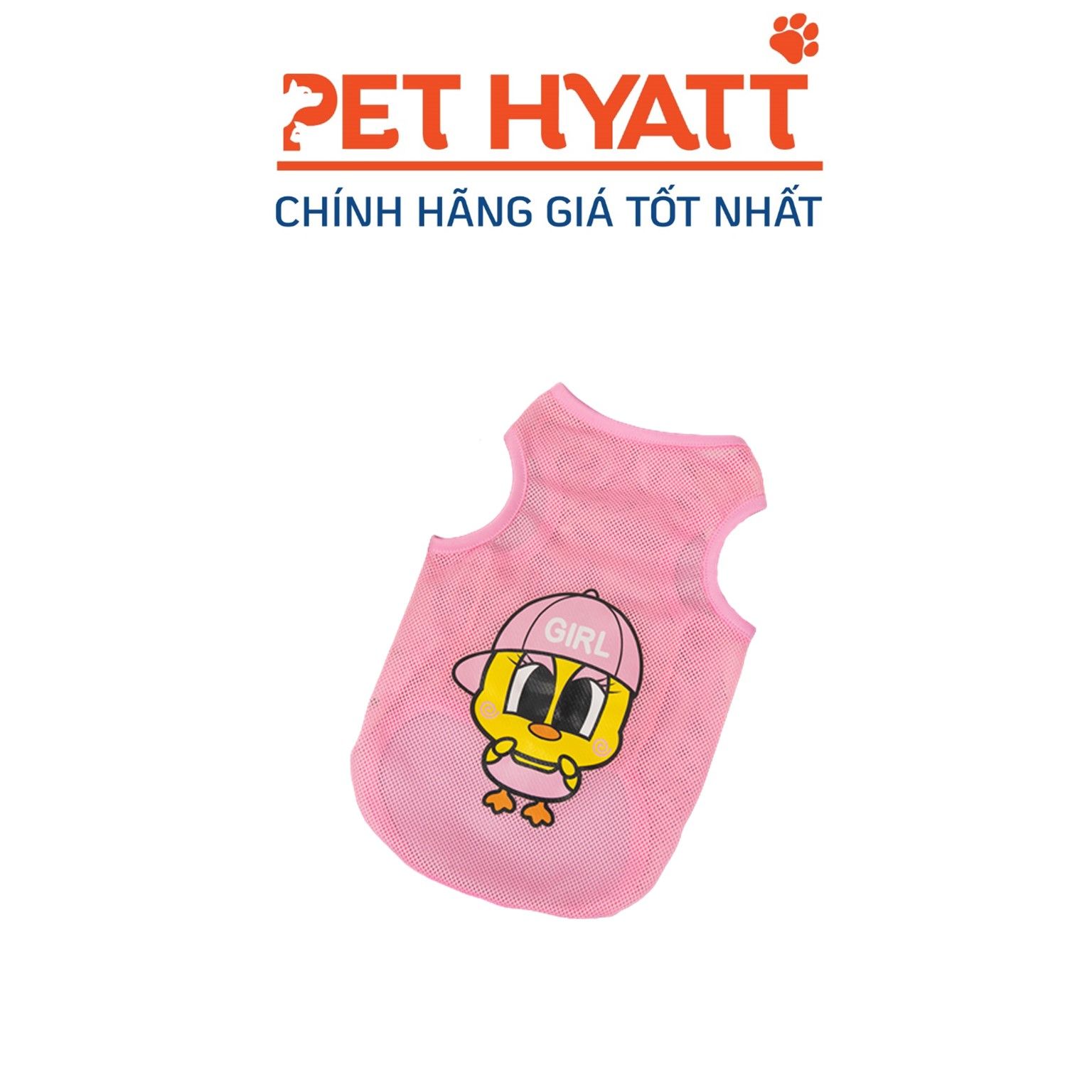 Áo Thun 3 Lỗ Lưới Hình Hoạt Hình Cho Thú Cưng