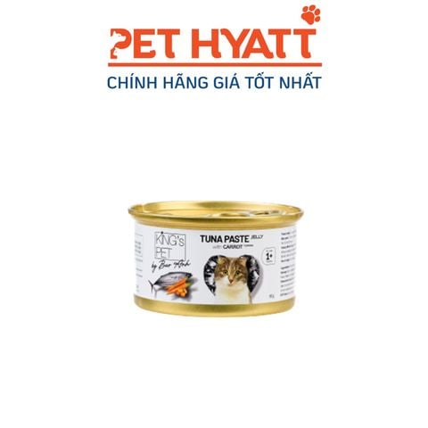  Pate Cho Mèo Vị Cá Ngừ & Cà Rốt KING'S PET Tuna Paste Jelly With Carrot Topping 