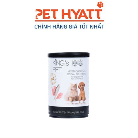  Pate Cho Chó Mèo Vị Hỗn Hợp Gà Cá KING'S PET Mixed Chicken & Ocean Fish Paste 