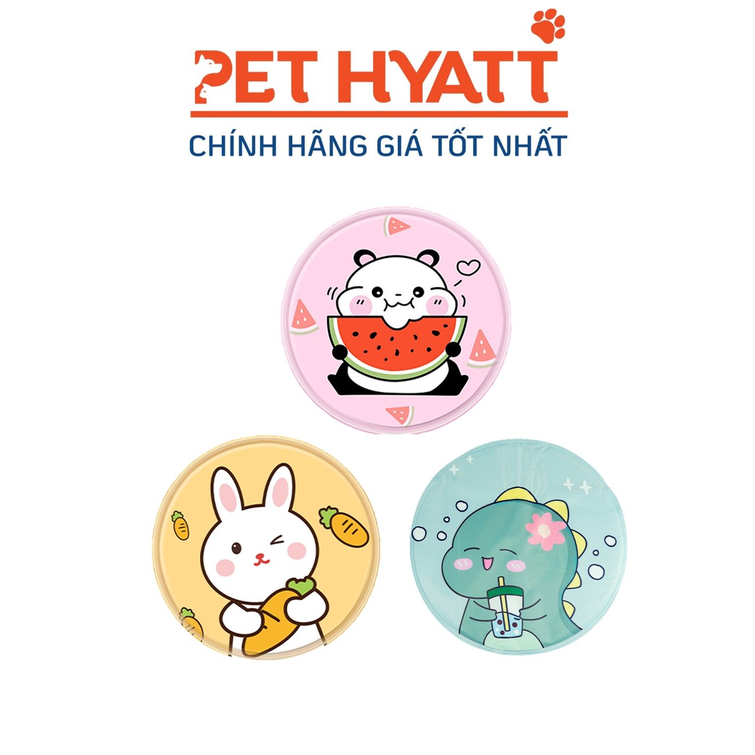 Nệm Nước Tròn Làm Mát Cho Thú Cưng