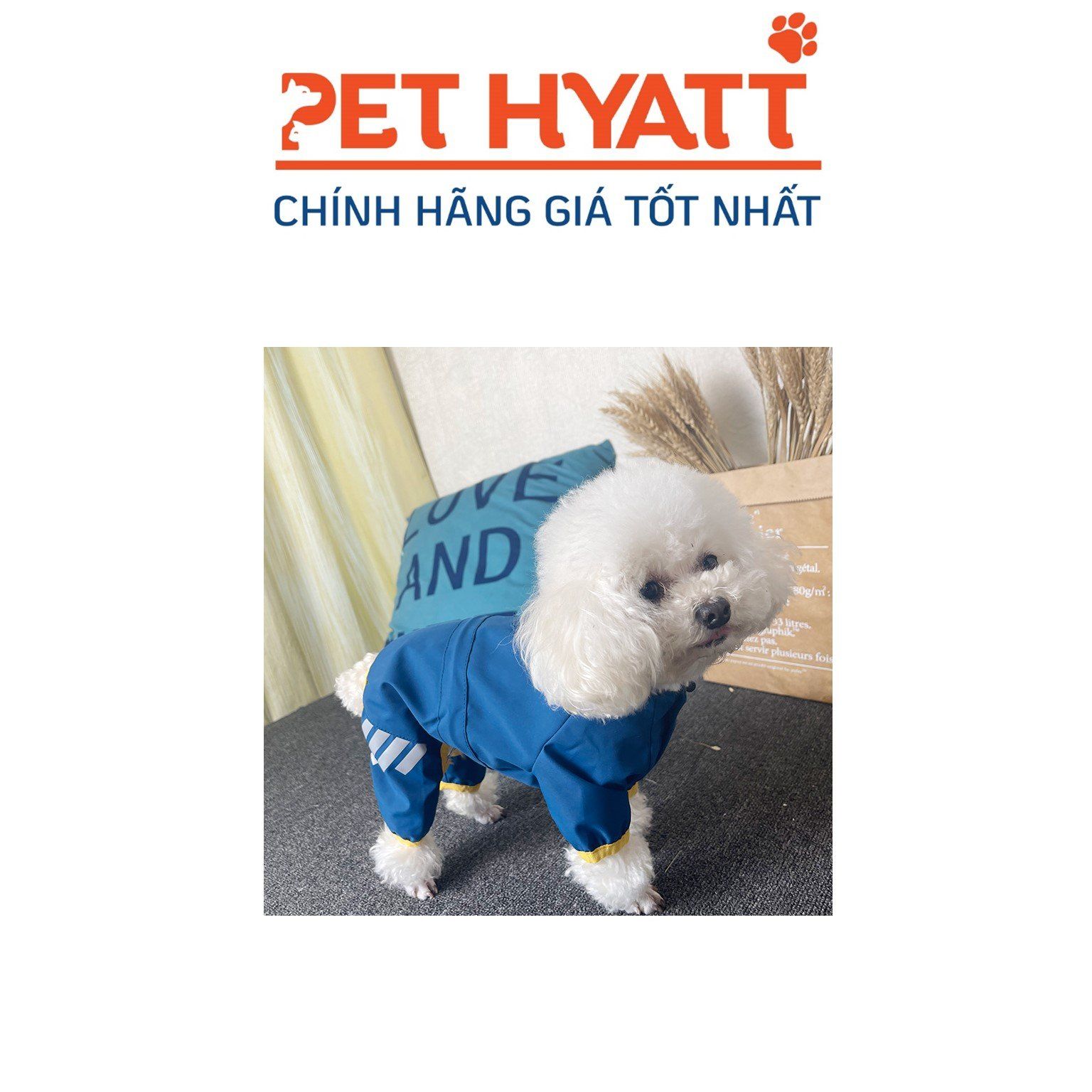 Bộ Áo Liền Quần Vải Dù Cho Thú Cưng