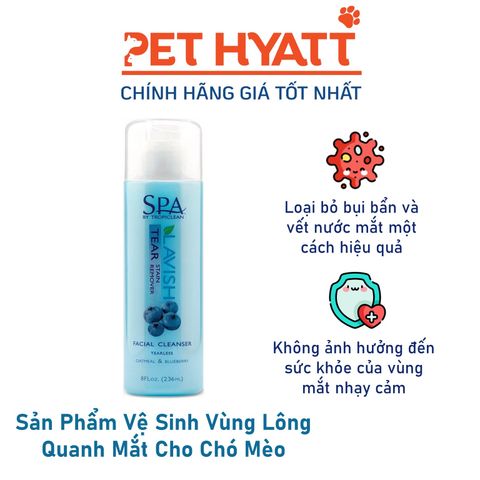  Sản Phẩm Vệ Sinh Vùng Lông Quanh Mắt Cho Chó Mèo Hương Việt Quất SPA Tear Stain Remover 