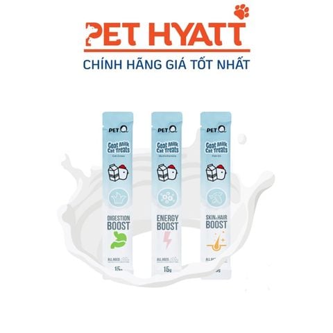  Soup Thưởng Sữa Dê PETQ Dành Cho Mèo Nhiều Vị 